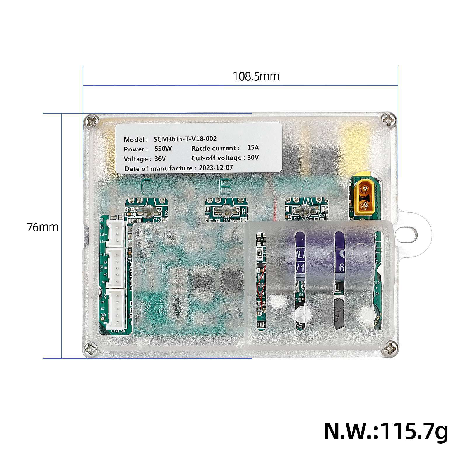 Set di controller completo Ducati 36V 550W