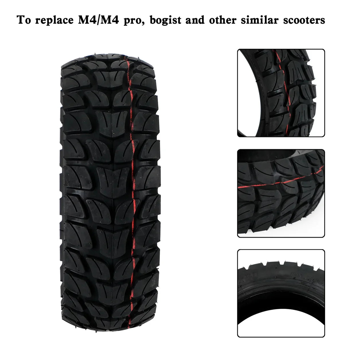 Set Gomma 80/65-6 off road con Camera d'aria
